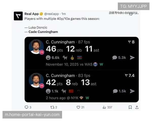 坎宁安当选东部月最佳球员，率队稳居季后赛席位争夺行列